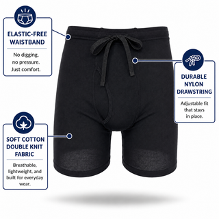 Elastic-Free Comfort Boxer Briefs