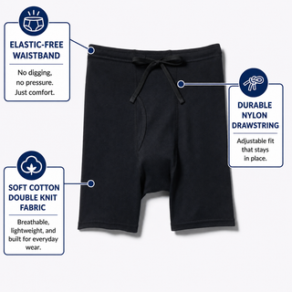 Elastic-Free Comfort Boxer Briefs
