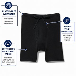 Elastic-Free Comfort Boxer Briefs