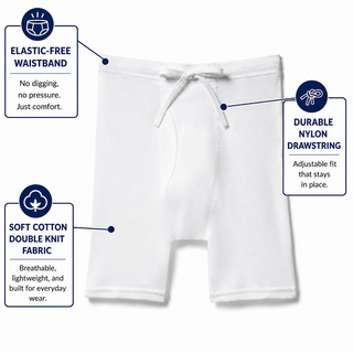 Elastic-Free Comfort Boxer Briefs