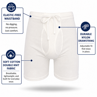 Elastic-Free Comfort Boxer Briefs