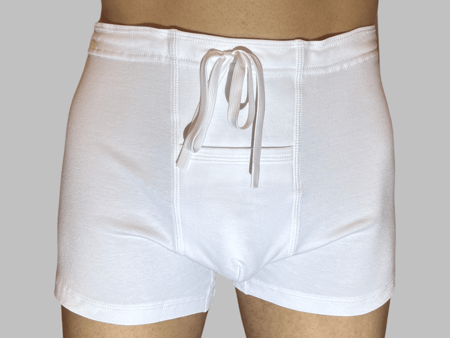 Men’s Elastic-Free Boxer Brief | White