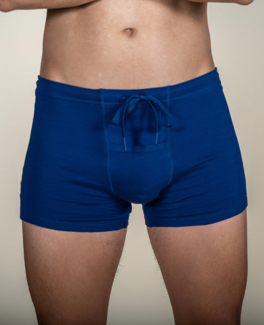 Men’s Elastic-Free Boxer Brief | Blue